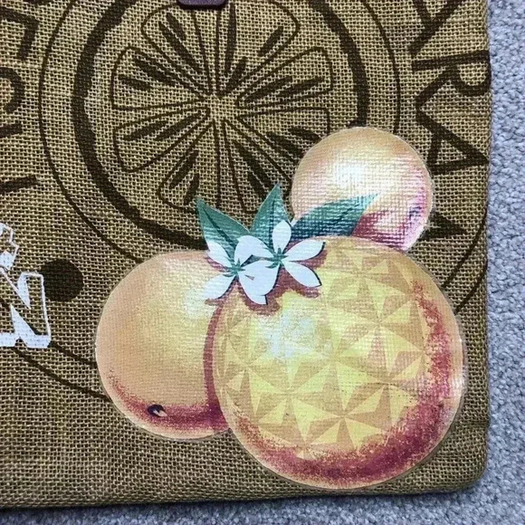 2018 Epcot Burlap Tote International Flowers & Garden Festival Hidden Mickey - Picture 2 of 12